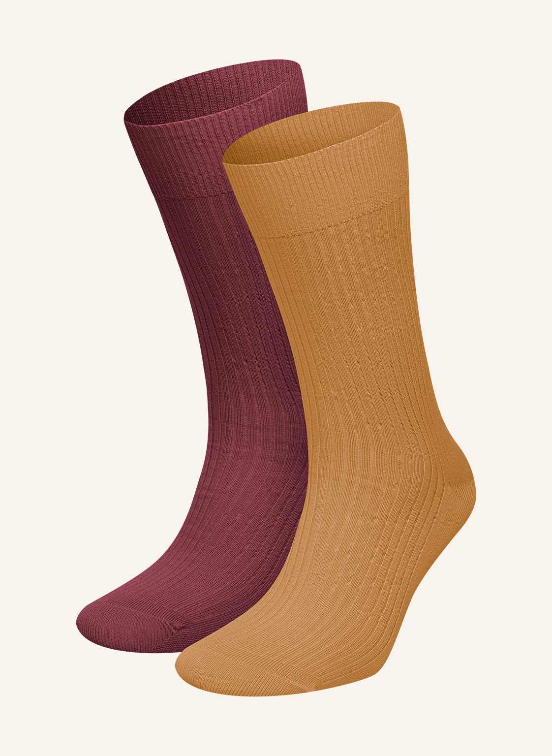Dillysocks 2er-Pack Socken Premium Ribbed Collection rot Dillysocks 2er-Pack Socken Premium Ribbed Collection rot von DillySocks