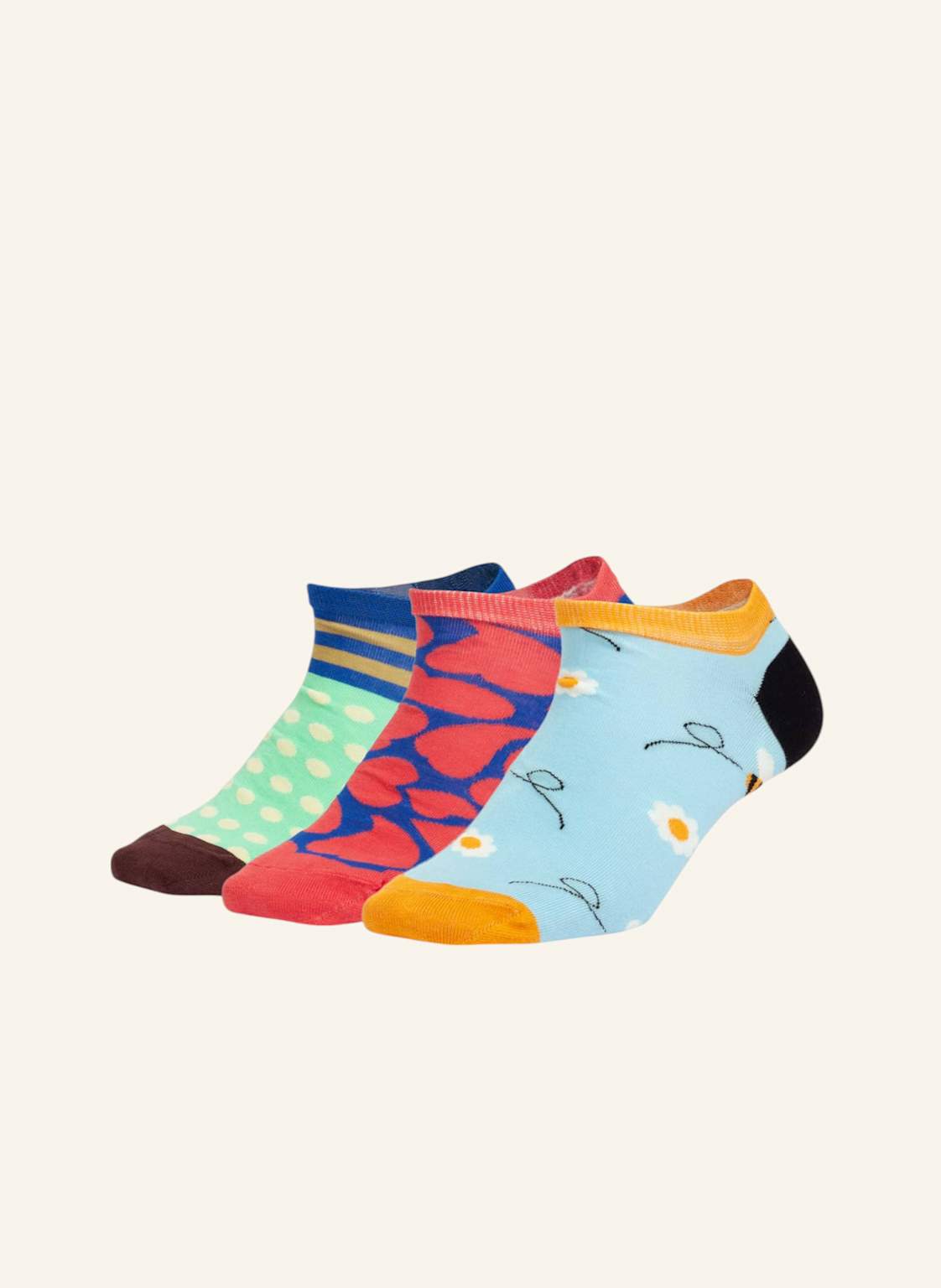 Dillysocks Sneakersocken Short Bee Love braun von DillySocks