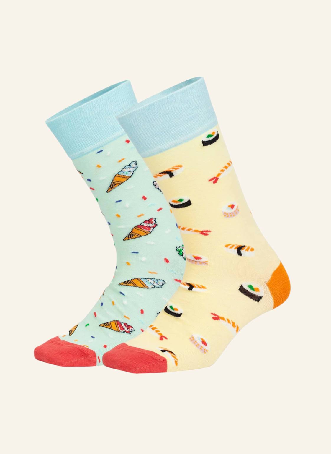 Dillysocks Socken Lunch Offer braun von DillySocks