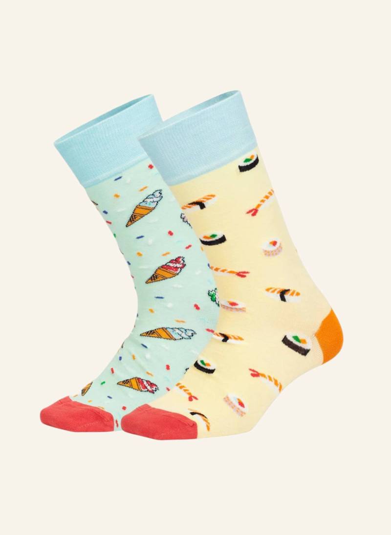 Dillysocks Socken Lunch Offer braun von DillySocks