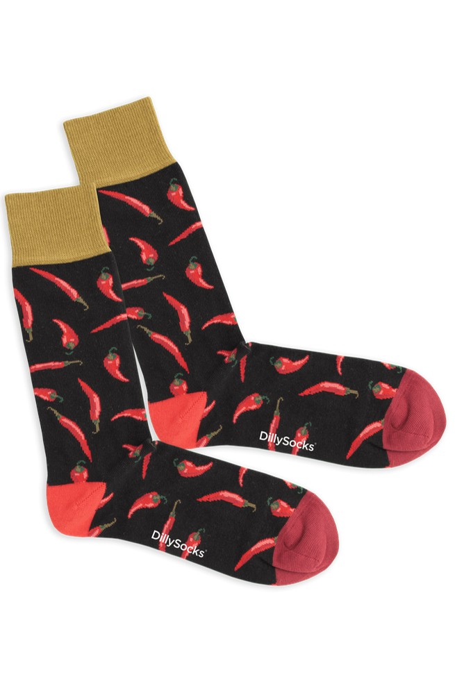 HOT CHILLY | DillySocks | vegane Socken | mehrfarbig 41-46 von DillySocks