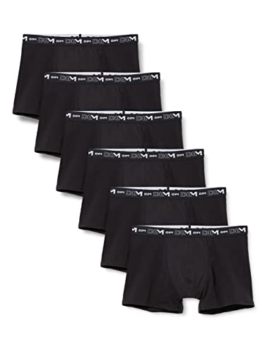 DIM Herren Boxer 6er Pack | Atmungsaktive Stretch-Baumwolle | Optimaler Halt | Ohne Etikett Schwarz 5XL von DIM