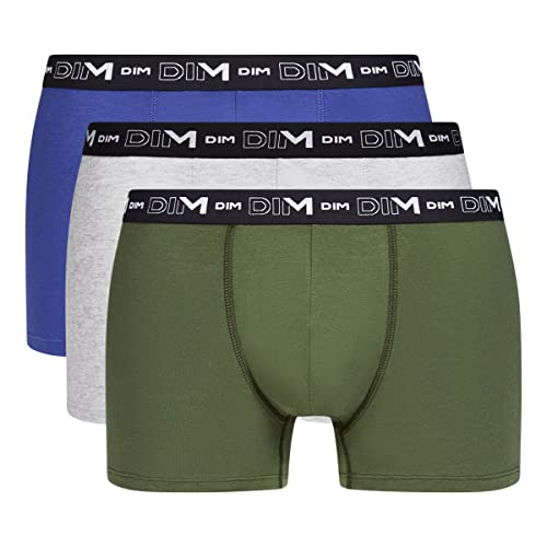 Dim Boxershorts Coton Stretch Aus Baumwolle Optimaler Halt Atmungsaktiv Multipack Herren x3 Multicolor 8 von Dim