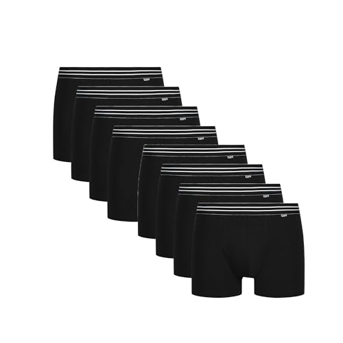 Dim Boxershorts Ecodim Coton Stretch Baumwolle Herren x8, Black, 3XL von DIM