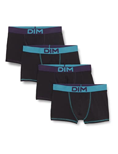 Dim Boxershorts Mix And Colors Stretch-Baumwolle Herren x4 Multicolor 4 von DIM