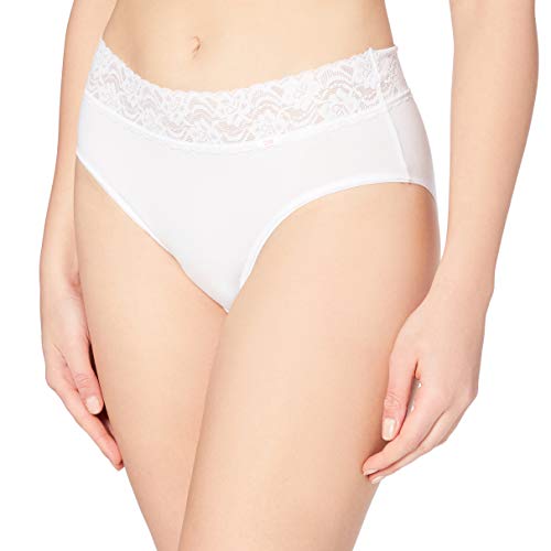 Dim Slip Maxi Feminine Baumwolle Plus Damen x2, White, L von DIM