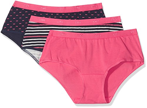 Dim Boxer Damen Les Pockets Baumwolle Farben & Muster x3 Lot Pretty Rose M von Dim