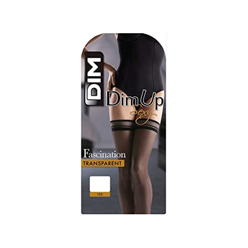 Dim Halterlose Strümpfe Dim Sexy Fascination Damen x1, Black, XL von DIM