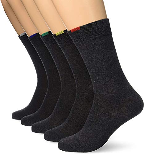 Dim Socken Ecodim Verstärkte Ferse Und Spitze Herren x5, Grey, 39-42 von DIM