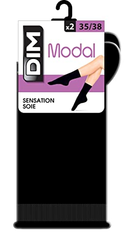 Dim Damen Socken Modal Sensation Seide x2 Schwarz 39-42 von Dim