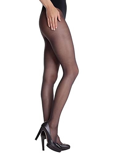 Dim Diam's Damen-Strumpfhose Gespaltene Beine Semi-Opaque x1 Schwarz S von Dim