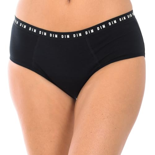 Dim Perioden Unterwäsche Waschbarer Periodenhipster Starke Blutung - Dim Protect Bio Damen x1, Black, S von DIM