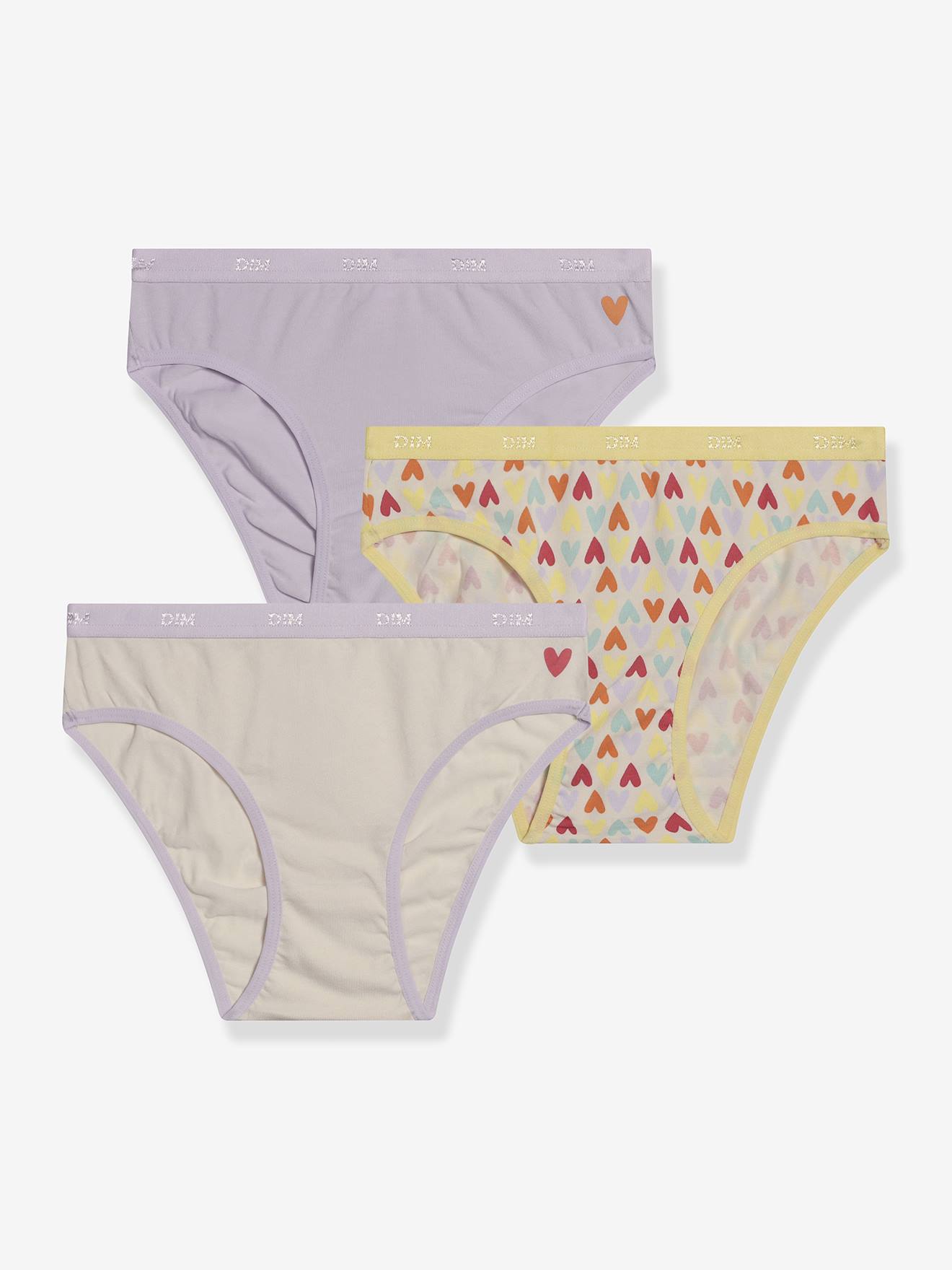 3er-Pack Mädchen Slips aus Stretch-Baumwolle Les Pockets DIM 3er-Pack Mädchen Slips aus Stretch-Baumwolle Les Pockets DIM von Dim