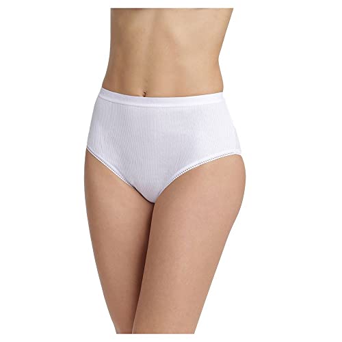 Dim Slip Aus 100% Baumwolle Mit Hohem Bund Damen x2, White, M von DIM