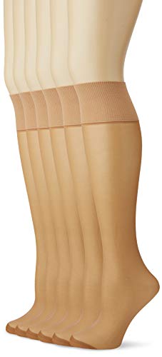 Dim Kniestrümpfe Beauty Resist Damen x6, Beige, One Size von DIM