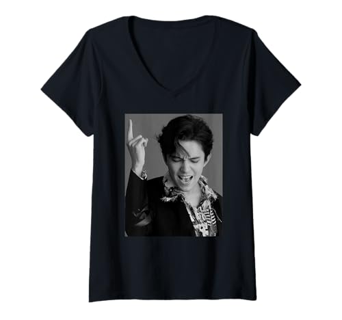 Damen Mein Lieblings-Dimash inspirierte die Musikkunst von Dear Dears Forever T-Shirt mit V-Ausschnitt Damen Mein Lieblings-Dimash inspirierte die Musikkunst von Dear Dears Forever T-Shirt mit V-Ausschnitt von Dimash Dear Fans Merch Dear Dears Collection