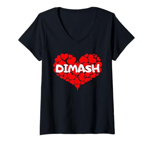 Damen Mein Lieblings-Dimash inspirierte die Musikkunst von Dear Dears Forever T-Shirt mit V-Ausschnitt Damen Mein Lieblings-Dimash inspirierte die Musikkunst von Dear Dears Forever T-Shirt mit V-Ausschnitt von Dimash Fans Merch Dear Dears Collection