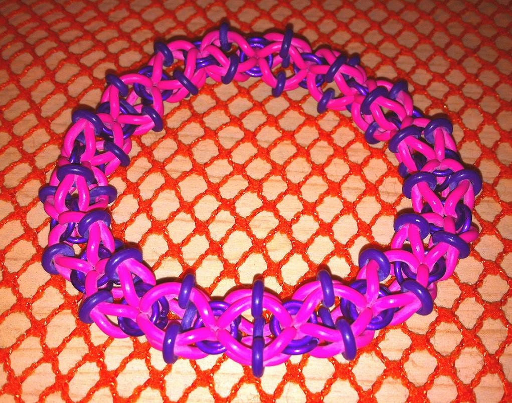 8"Bicone Pink Chainmaille Stretch Armband 8"Bicone Pink Chainmaille Stretch Armband von DimensionalChainz