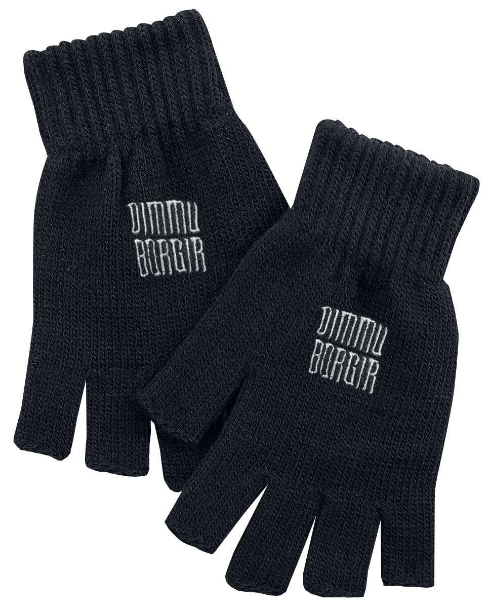 Dimmu Borgir Kurzfingerhandschuhe - Logo - schwarz  - Lizenziertes Merchandise! von Dimmu Borgir