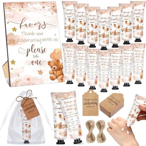 Dimsile 50 Reise-Handlotion in Großpackung für Babypartys für Gäste, Handlotion, Babyparty-Geschenke (Braunbär) von Dimsile