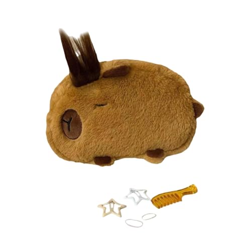 DimyFew Federmäppchen mit Tiermotiv, Schreibwarentasche, neuartig, Mehrzweck-Bleistifttasche für Studenten, Bleistifttasche für Mädchen, Wohnzimmer, Braun von DimyFew