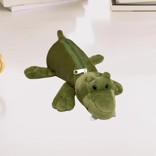 DimyFew Tragbare Federtasche mit Zeichentrickfiguren für Den Schulgebrauch, Krokodil von DimyFew