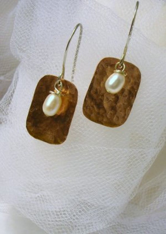 Einzigartige Handgeschmiedete Kupfer Ohrringe von DinaMichelleJewelry