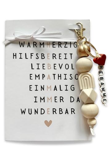 Dinala Hebamme Geschenk - wunderschöne Karte Hebamme - Schlüsselanhänger und Schleife - Geschenk Hebamme Dankeschön - Abschiedsgeschenk Hebamme - von Herzen Dinala Hebamme Geschenk - wunderschöne Karte Hebamme - Schlüsselanhänger und Schleife - Geschenk Hebamme Dankeschön - Abschiedsgeschenk Hebamme - von Herzen von Dinala
