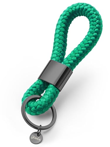 Schlüssel-Anhänger im maritimen Desing, Schlüsselanhänger mit schwarzem Metall, edel in vielen Farben, Key-Chain fancy green von Dinalu