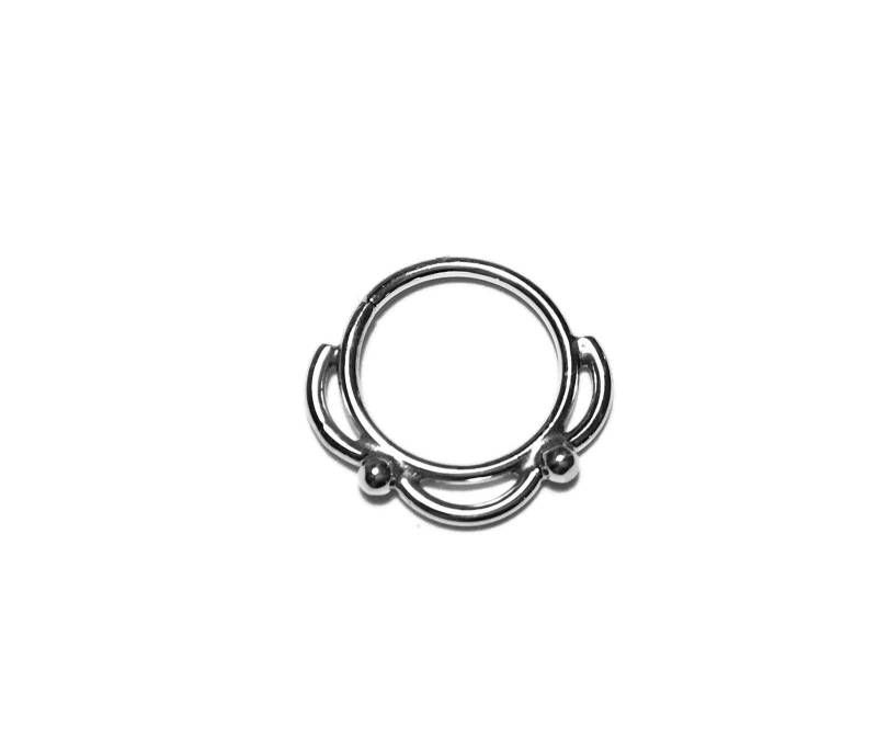 Lace Sterling Silber Septum Ring - Nasenloch Helix Augenbraue Daith Tragus Conch Rook Nickelfreies Lace Sterling Silber Septum Ring - Nasenloch Helix Augenbraue Daith Tragus Conch Rook Nickelfreies von DinanRings