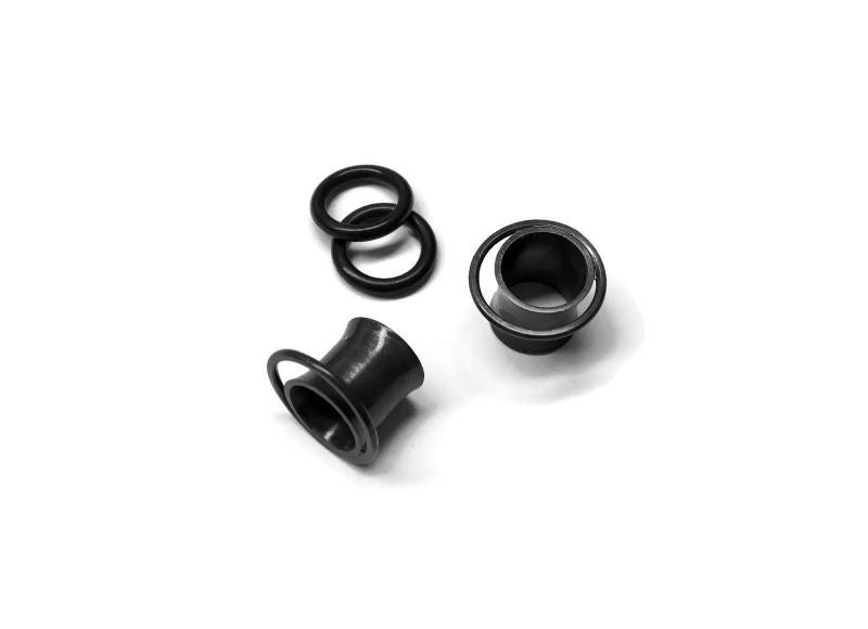 Oxidierte Plug Ohrringe ~ Schwarze Satin Sterling Silber Tube Gerade Tubes Oder Flared Backs Orb Style Für Gestreckte Ohren Oxidierte Plug Ohrringe ~ Schwarze Satin Sterling Silber Tube Gerade Tubes Oder Flared Backs Orb Style Für Gestreckte Ohren von DinanRings