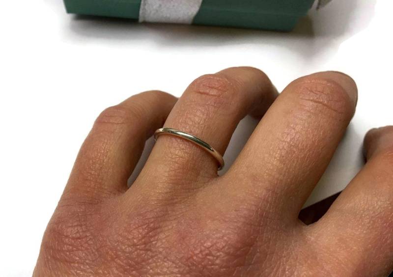 Schlichter Rundring 1.6 Mm ~ Ehering Silberring Schlichter Rundring 1.6 Mm ~ Ehering Silberring von DinanRings