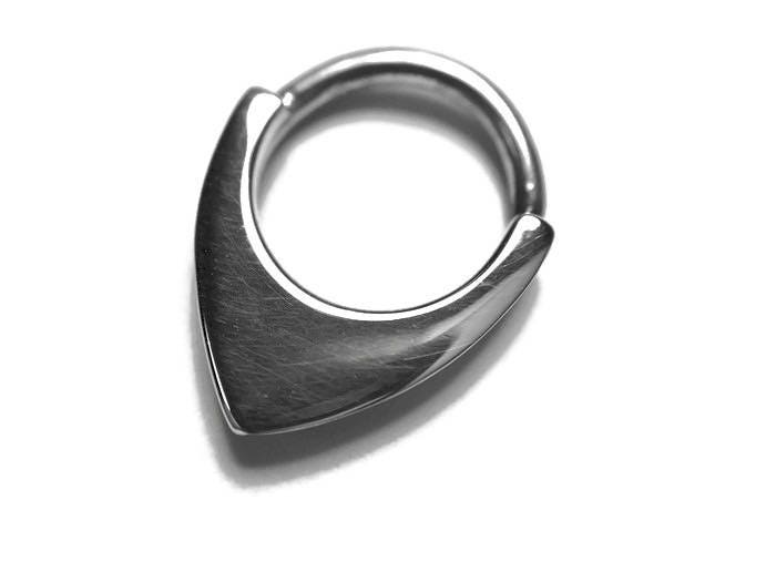 Septum Schild, Klinge Hoop, Piercing Schmuck, 5 Mm 925 Sterling Silber von DinanRings