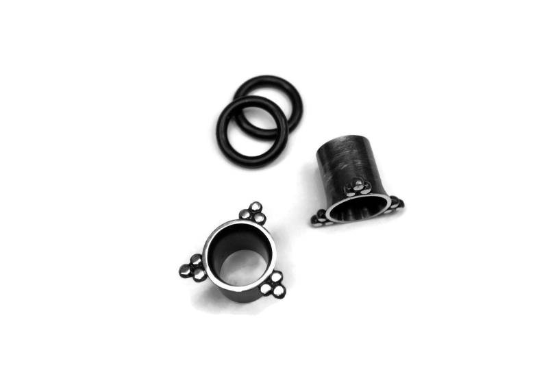 Trifecta Plug Ohrringe ~ Perlen Sterling Silber Tube Gestreckte Ohrläppchen Kleine Ohrtunnel Ausgestellt Oder Doppel Flare Trifecta Plug Ohrringe ~ Perlen Sterling Silber Tube Gestreckte Ohrläppchen Kleine Ohrtunnel Ausgestellt Oder Doppel Flare von DinanRings