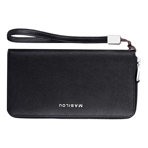 Dinchaakuarry -Kartenhalter -Brieftasche - Ledertasche, Anti -Diebstahl -Kreditorganisator | Sicherstellen Sie 24 Slot Multi-Kompartiment-Brieftasche für Frauen Reisen EIN Setup Reißverschluss tragba von Dinchaakuarry