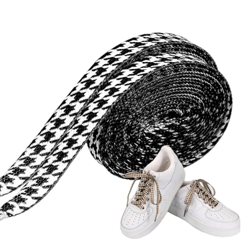 Flache Schnürsenkel Einzigartige Druck Spitze Polyester Turnschuhe Spitze Turnschuhe Flache Spitze Klassisch passend Schuhe Zubehör Spitze Frauen Flache Spitze Flache Spitze Flache Spitze Leinwand von Dinchaakuarry