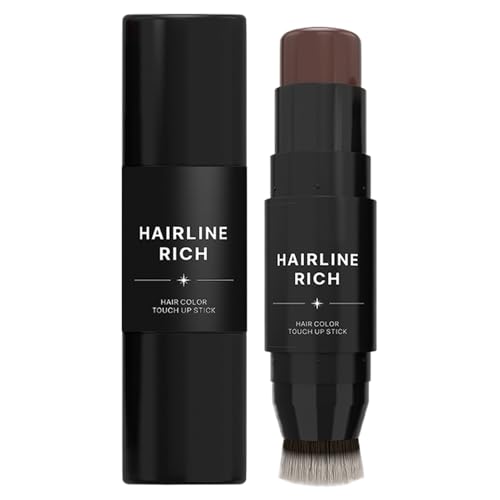 Haarfarbenstift – Doppelseitiger Ansatz-Abdeckstift, Temporärer Haarfärbe-Concealer | Wasserfester Haaransatz-Füllstift, Sofortige Grauhaar-Abdeckung Für Freundinnen, Frauen, Männer, Kosmetikerinnen von Dinchaakuarry