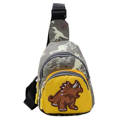 Kinder Umhängetasche - Dinosaurier -Design Sling -Tasche Süße Messenger Für Und Mädchen | Leichtes -Rucksack Wandertack Kleinkindtasche Outdoor -Taschen School Fashi von Dinchaakuarry