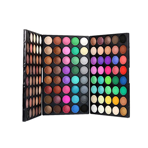 Popfeel 120 Farben Lidschatten Palette - Professionelles Mini Makeup Matte und Schimmer Erdtöne Lidschatten Set für natürliche und Party Looks von DingMall