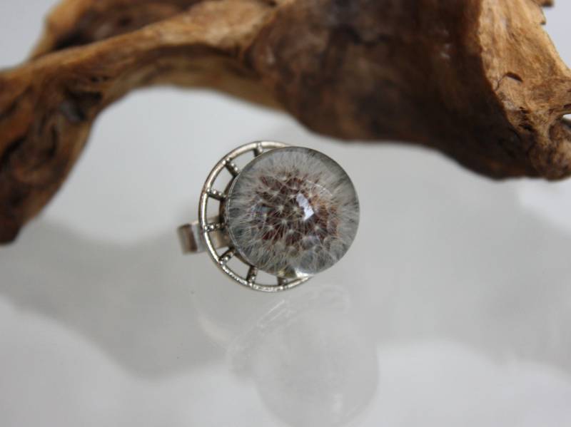 Echte Pusteblume Harz Ring Einstellbare Terrarium Schmuck Echte Pusteblume Harz Ring Einstellbare Terrarium Schmuck von Dingaya