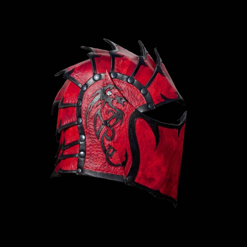 Fantasy Leder Drachenhelm Fantasy Leder Drachenhelm von DingenManufacturyy