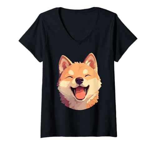 Damen Dingos Dingo T-Shirt mit V-Ausschnitt von Dingos Dingo Tier Shop