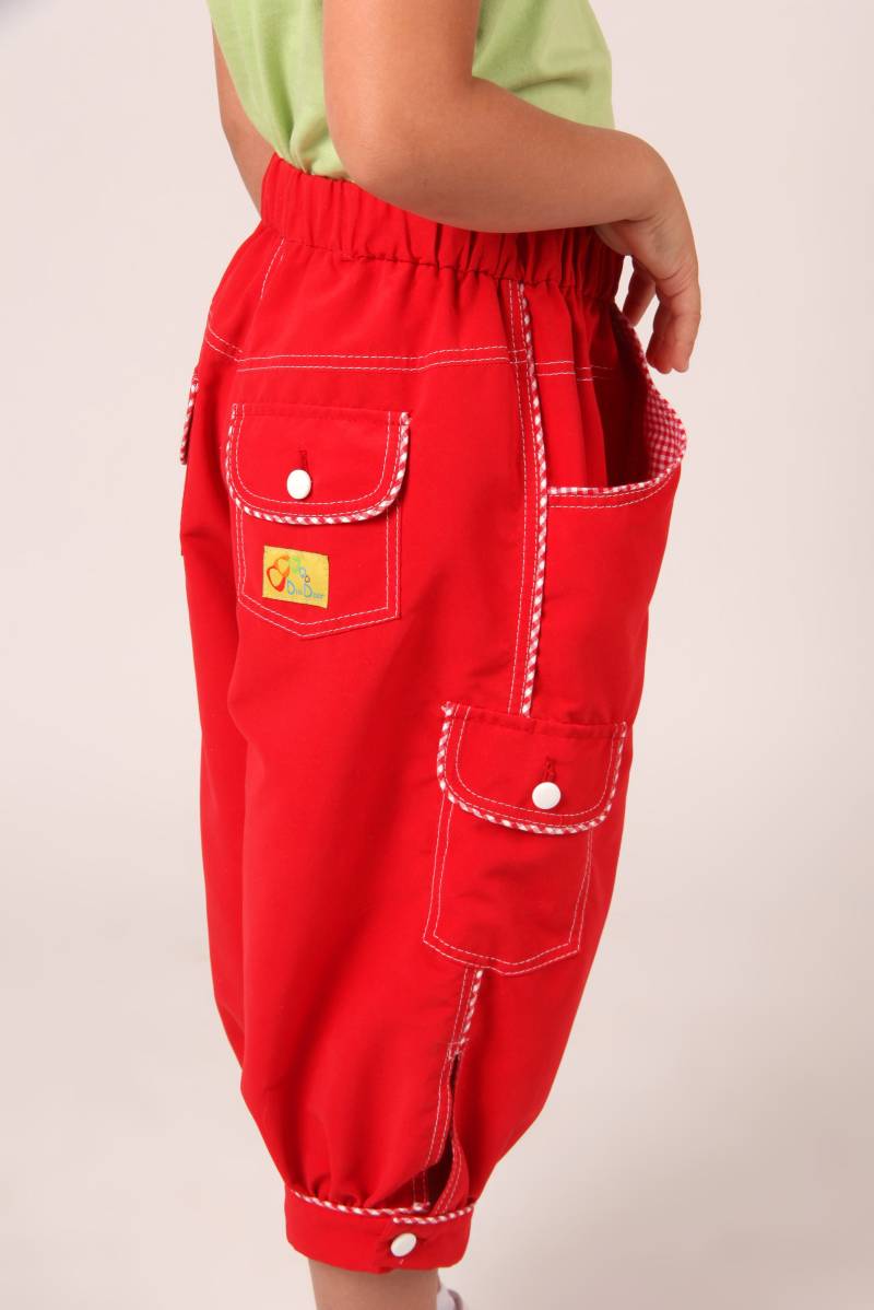 Pumphose-Für-Mädchen, 7 Geißlein, Rot von DiniDoor