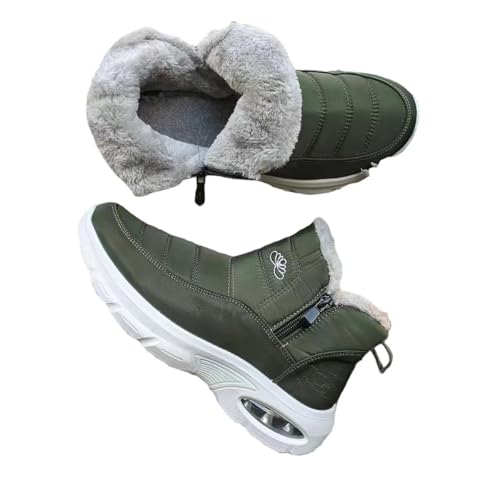 Winterstiefer Damen mit Air Cushion Orthopedic Diabetic Warme Kurzschaft Stiefel Senioren Winter Kurzschaf Diabetiker Wanderschuhe von Dinint