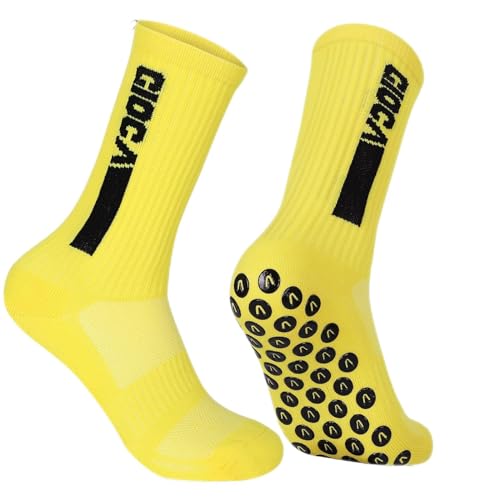 Fußballsocken 3 paar Fußball Socken Unisex Socken | Anti-Rutsch-Design | Universal-Maßstab 39-46 | 75% Baumwolle | Stutzen Fussball Herren, Tape Design Fussballsocken Männer von Dinjunxi