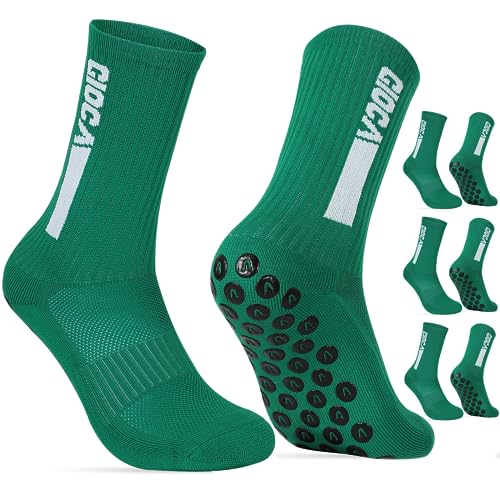 Fußballsocken 3 paar Fußball Socken Unisex Socken | Anti-Rutsch-Design | Universal-Maßstab 38-45 | 75% Baumwolle | Stutzen Fussball Herren, Tape Design Fussballsocken Männer von Dinjunxi