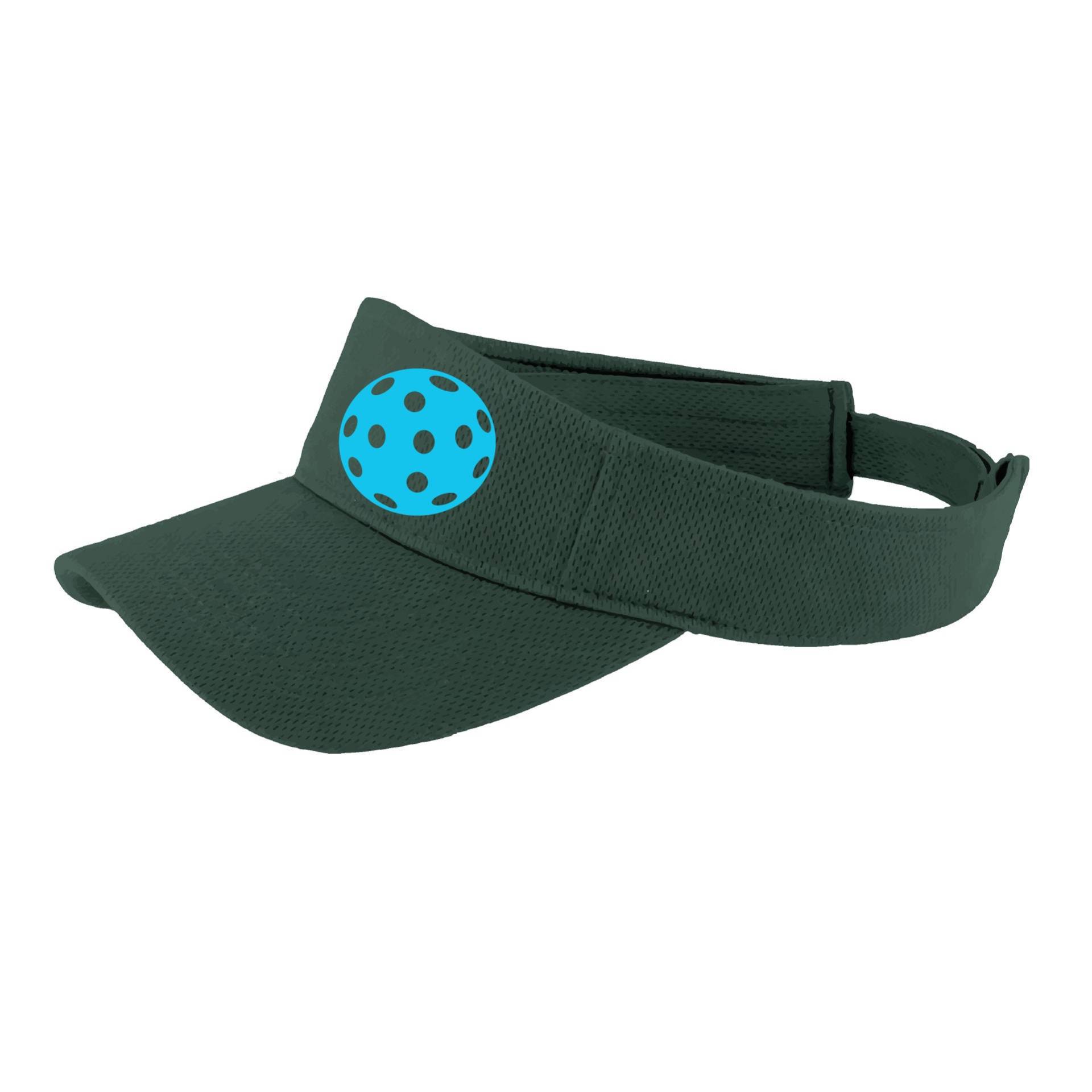 Cyan Ball Visor Pickleball... Einzigartiges Pickleball Visier - Kopfbedeckung Fun Für Pickleball Männer & Frauen von DinkDinkSmash