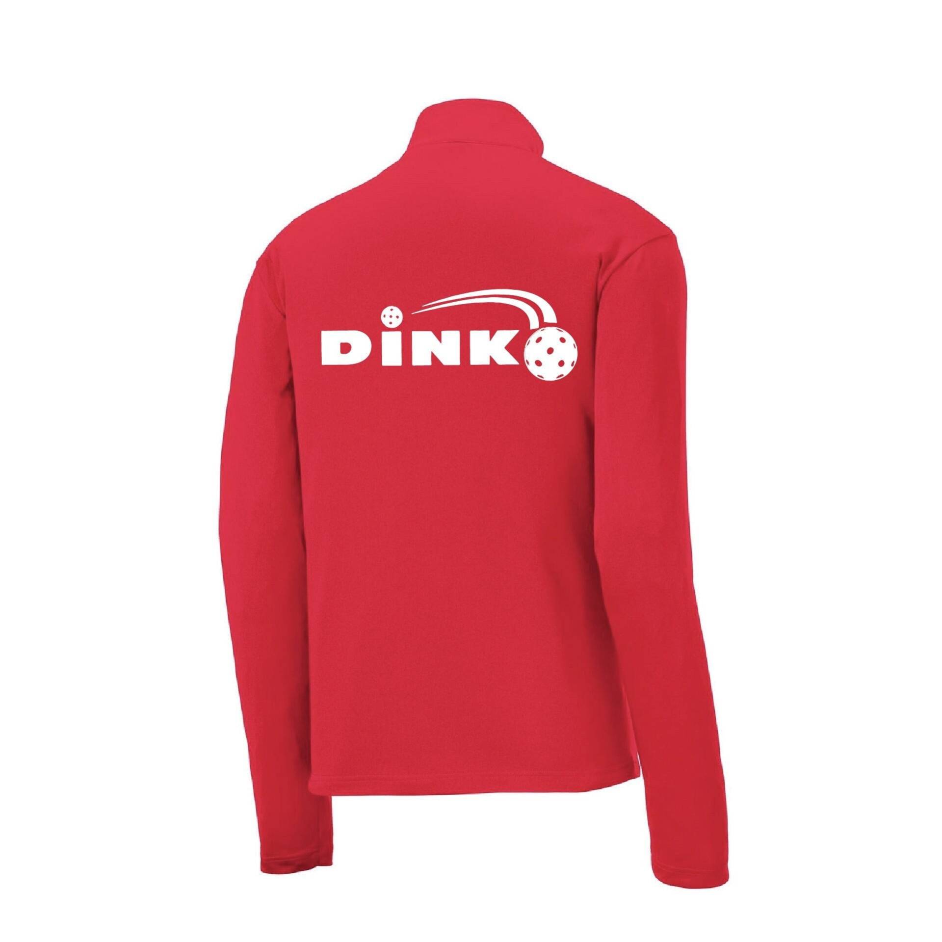 Dink Herren 1/4 Zip Pullover ... Pickleball Langarmshirt von DinkDinkSmash