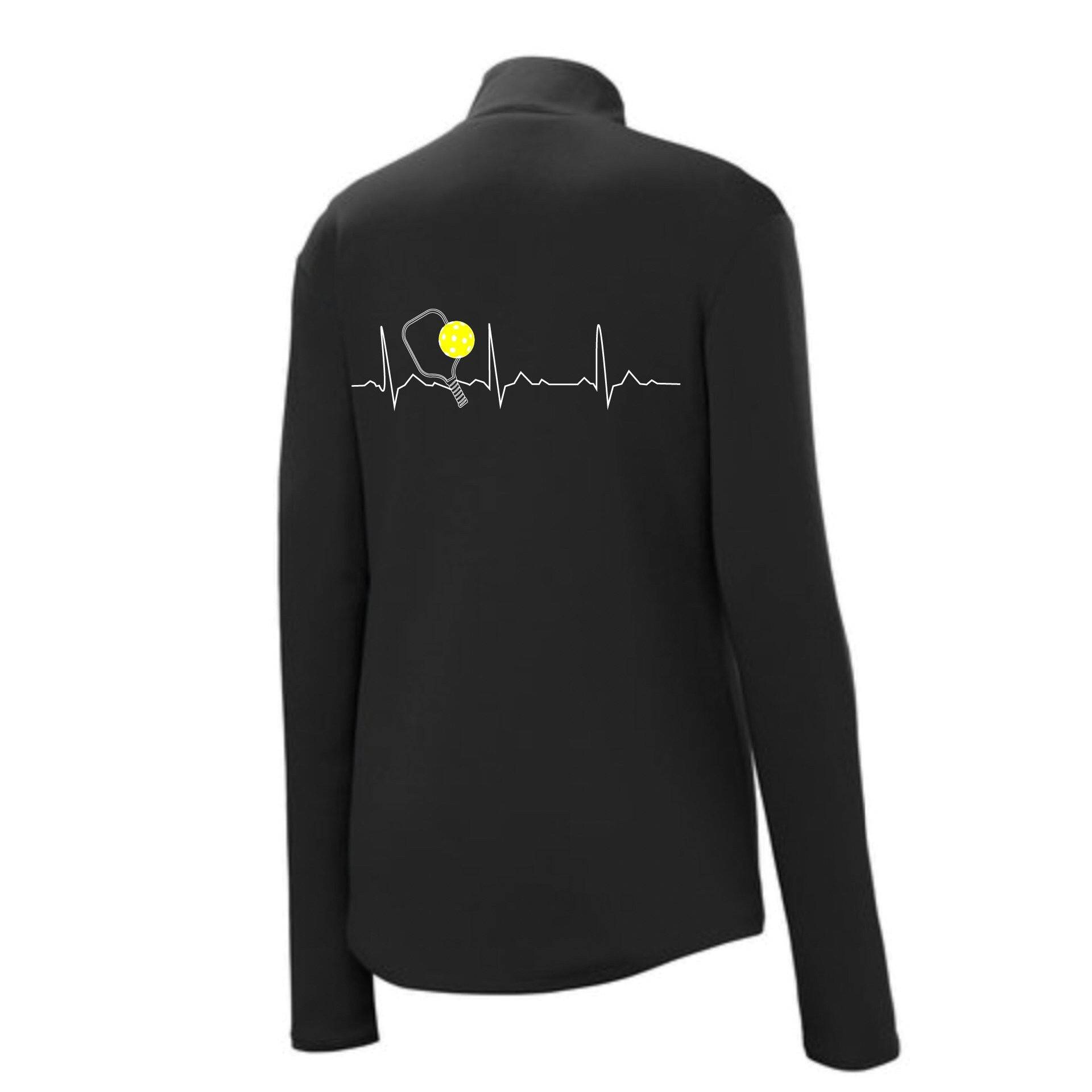 Herzschlag 1/4 Zip-Pullover Für Frauen Auflistung Kundengerecht Lage ... Damen Pickleball Shirt Ladie's von DinkDinkSmash