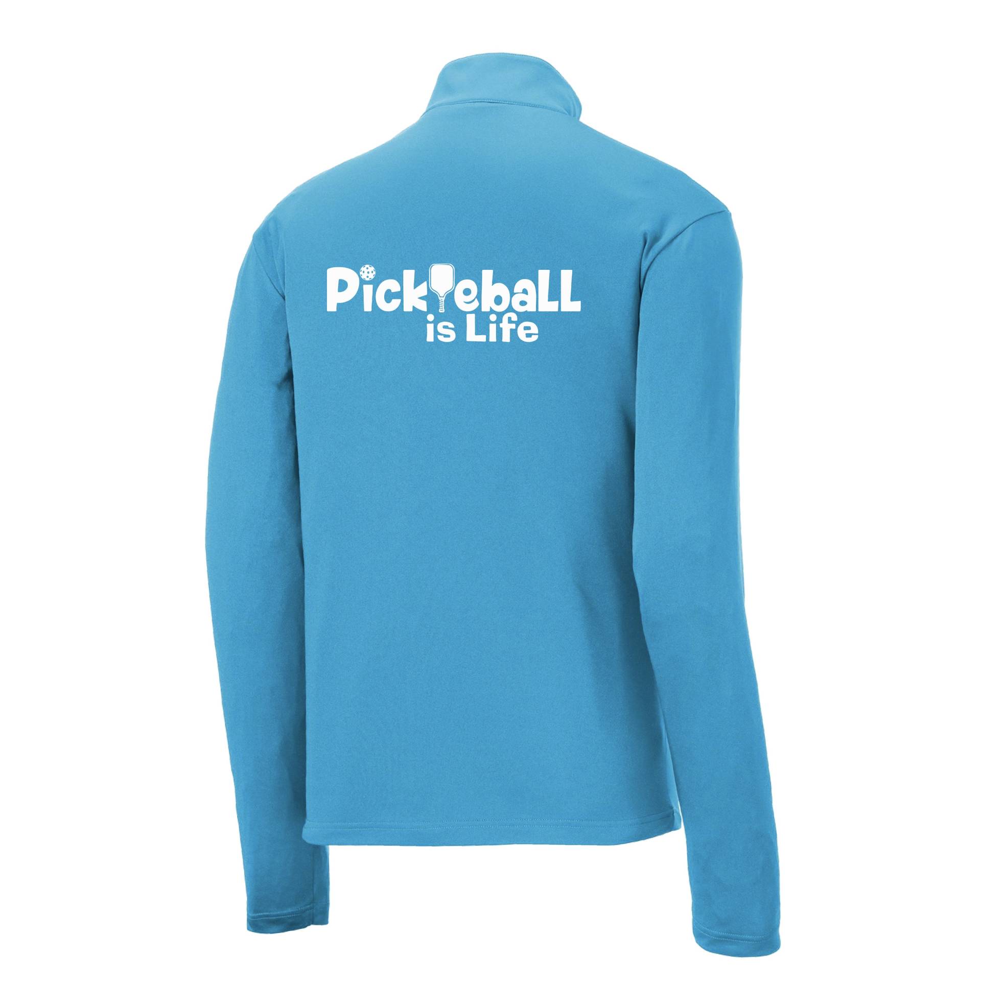 Pickleball Ist Life Design. Herren 1/4 Zip Pullover ... Langarmshirt von DinkDinkSmash